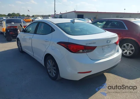 2016 Hyundai Elantra Se from USA, damaged, VIN 5NPDH4AE8GH669464